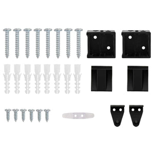 Schwarze PVC Jalousie 213 x 70 cm
