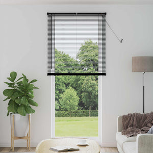Schwarze PVC Jalousie 213 x 70 cm