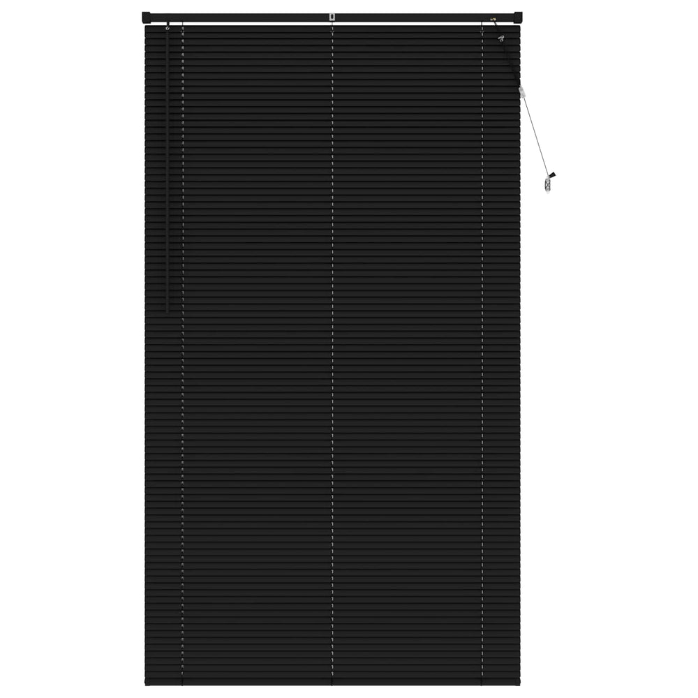 Schwarze PVC Jalousie 213 x 120 cm
