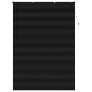 Schwarze PVC Jalousie 213 x 140 cm