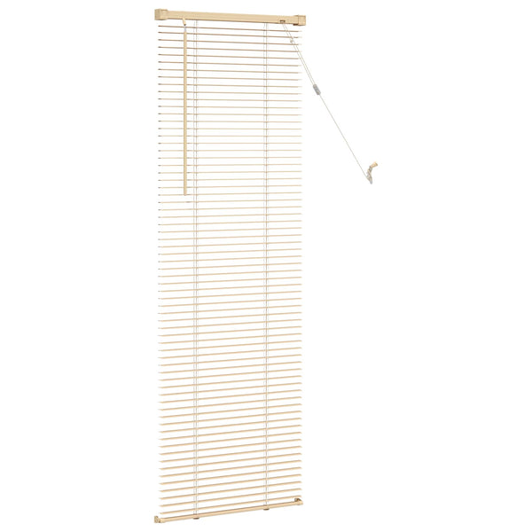 Hellbraune PVC Jalousie mit Muster 150x40cm