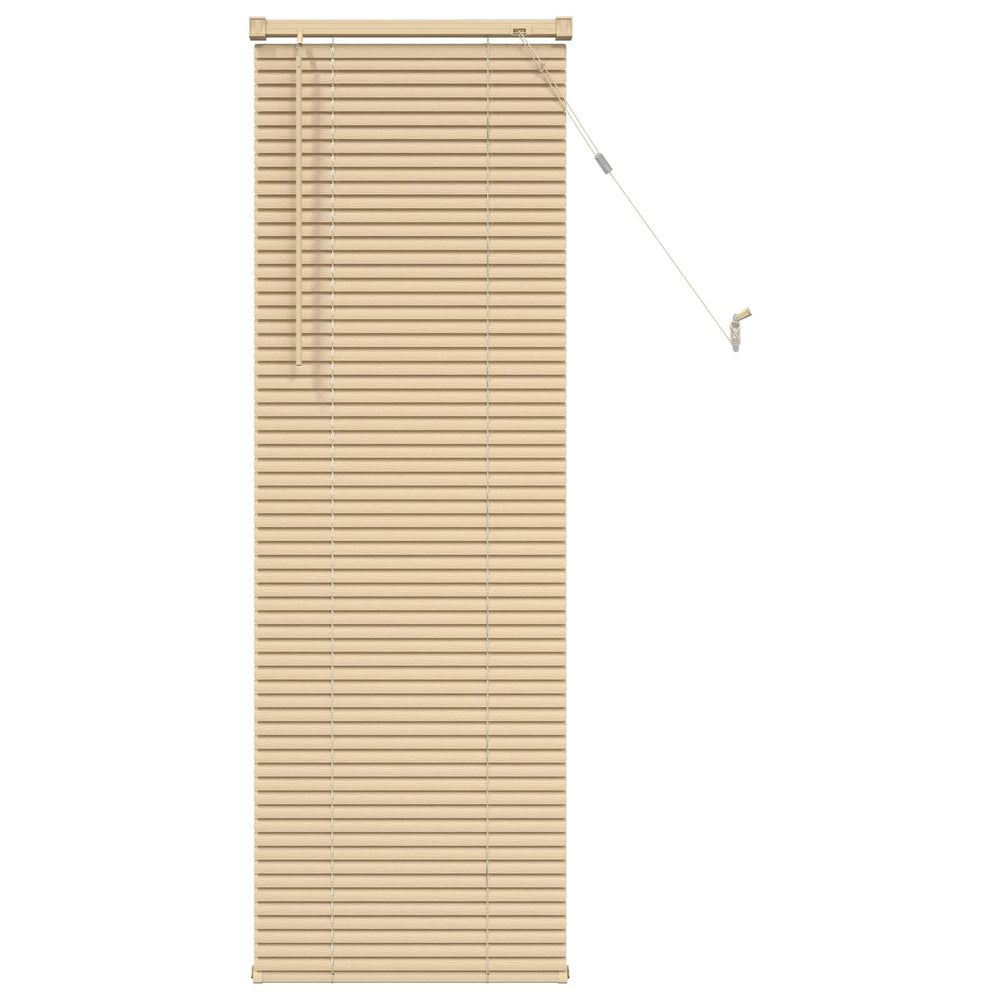 Hellbraune PVC Jalousie mit Muster 150x50cm