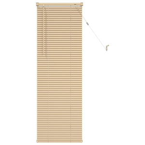 Hellbraune PVC Jalousie mit Muster 150x60cm