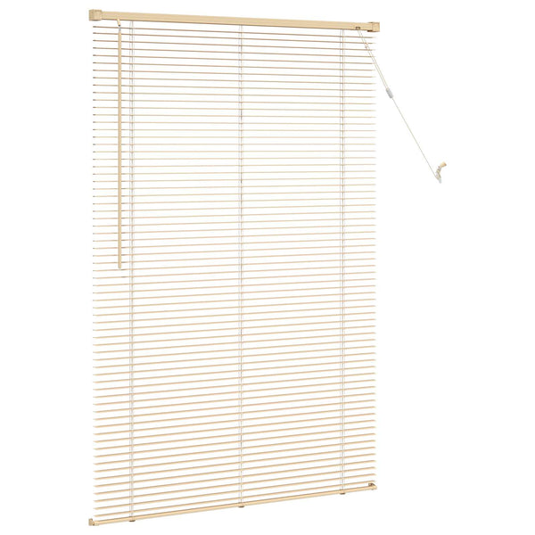 Hellbraune PVC Jalousie mit Muster 150x70cm