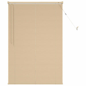 Hellbraune PVC Jalousie mit Muster 150x70cm