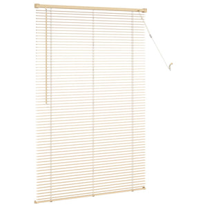 Hellbraune PVC Jalousie mit Muster 150x80cm