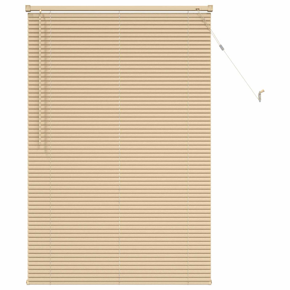 Hellbraune PVC Jalousie 150x100cm mit Muster
