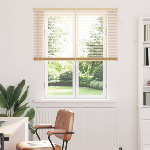 Hellbraune PVC Jalousie mit Muster 150x120 cm