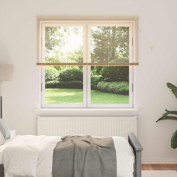 Hellbraune PVC Jalousie 150x130cm