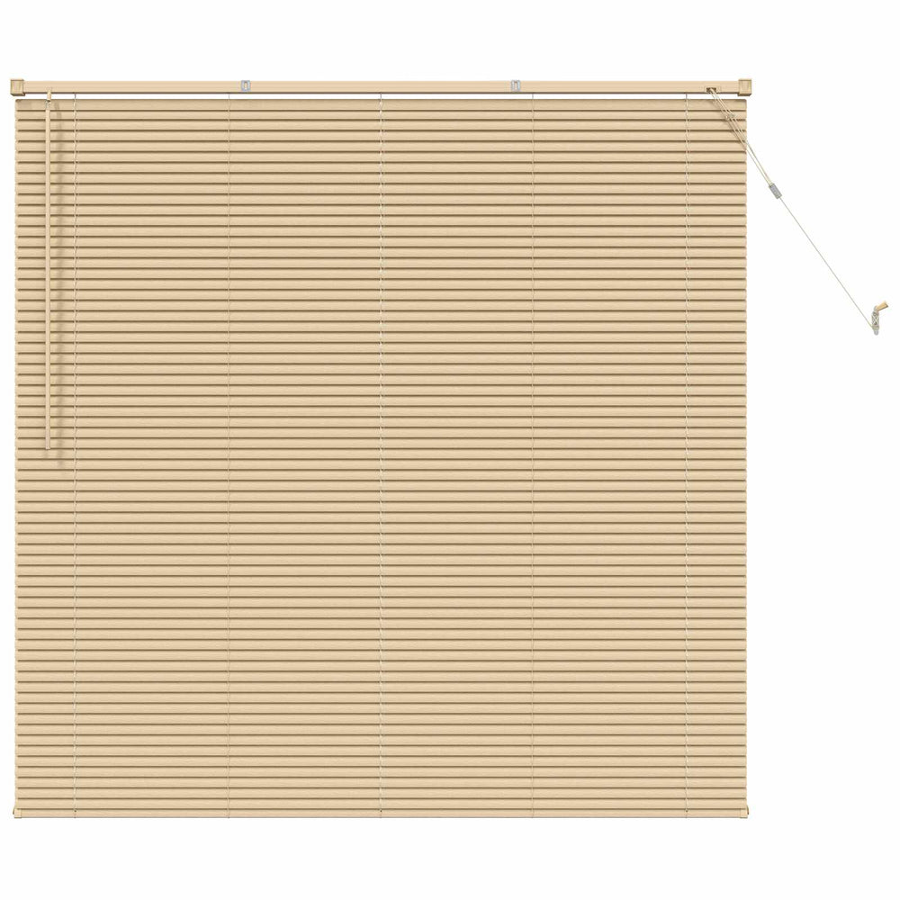 Hellbraune PVC Jalousie mit Muster 150x140cm