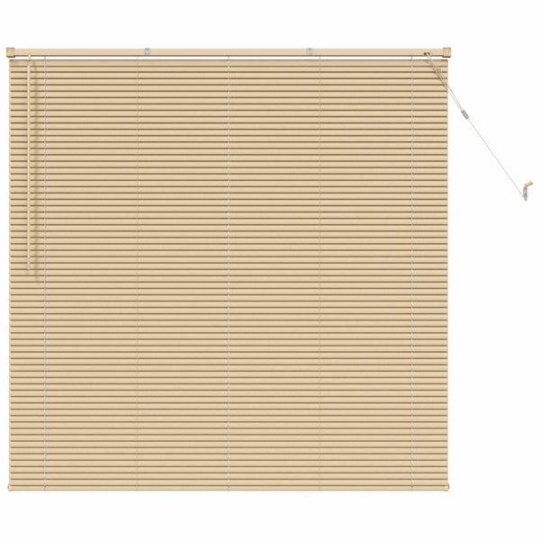 Hellbraune PVC Jalousie mit Muster 150x150 cm