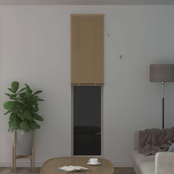 Hellbraune PVC Jalousie 213x40cm