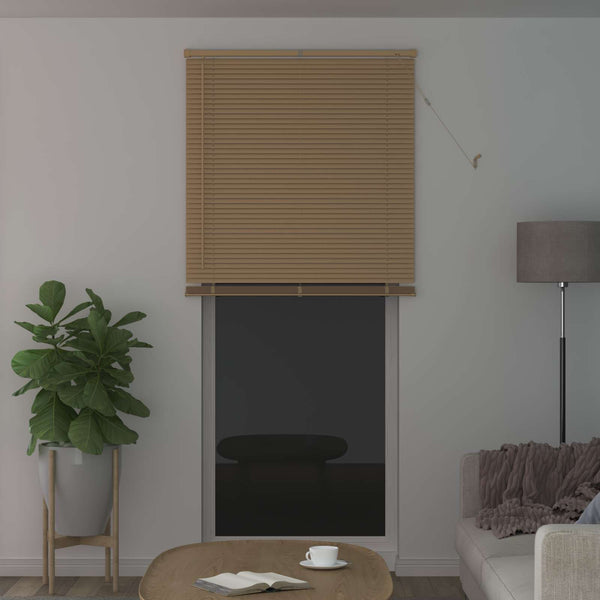 Hellbraune PVC Jalousie 213 x 80 cm