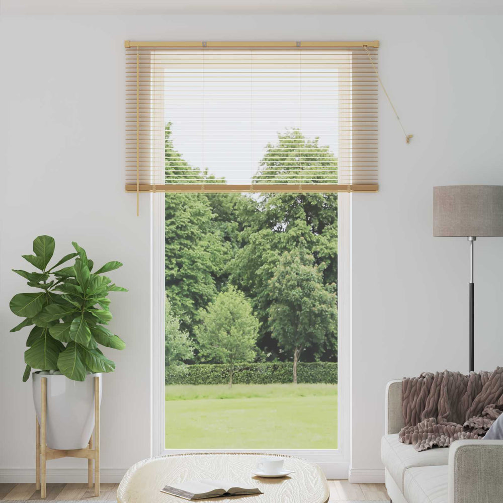 Hellbraune PVC Jalousie 213x140cm