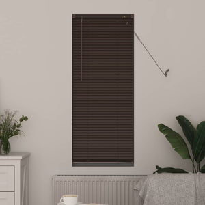 Dunkelbraune PVC Jalousie 150x40 cm