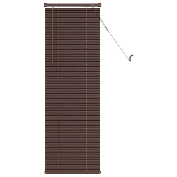 Dunkelbraune PVC Jalousie 150x40 cm