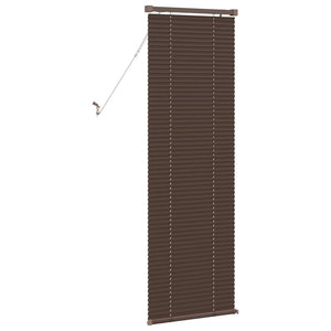 Dunkelbraune PVC Jalousie 150x50cm