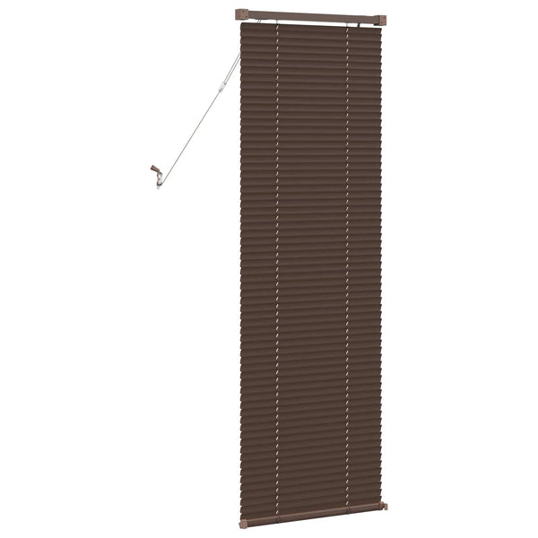 Dunkelbraune PVC Jalousie 150x50cm