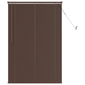 Dunkelbraune PVC Jalousie 150 x 70 cm