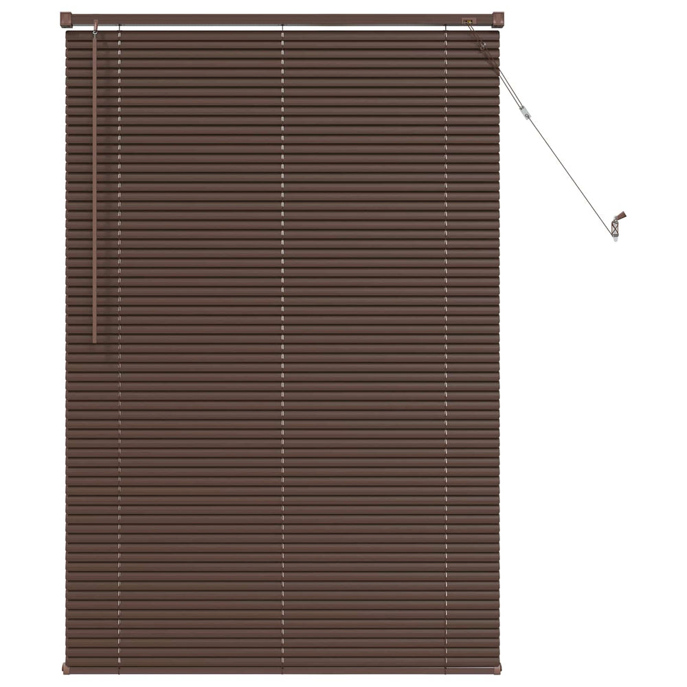Dunkelbraune PVC Jalousie mit Muster 150x100 cm