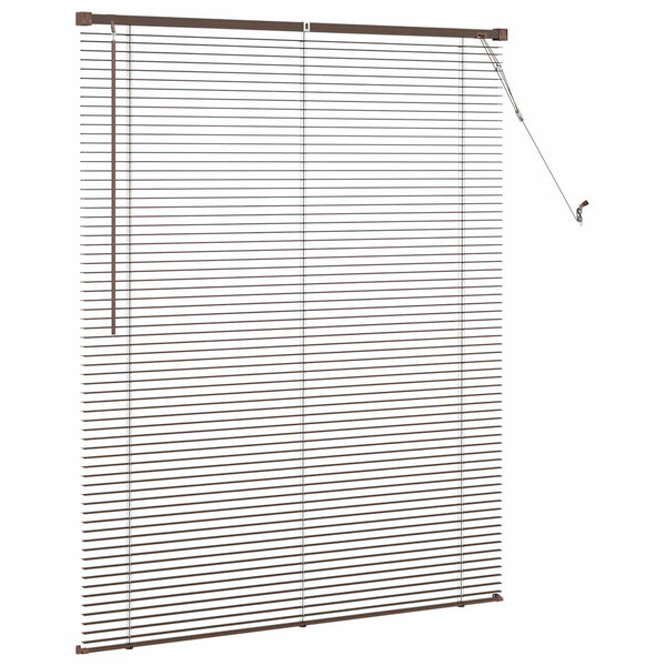 Dunkelbraune PVC Jalousie 150x110cm