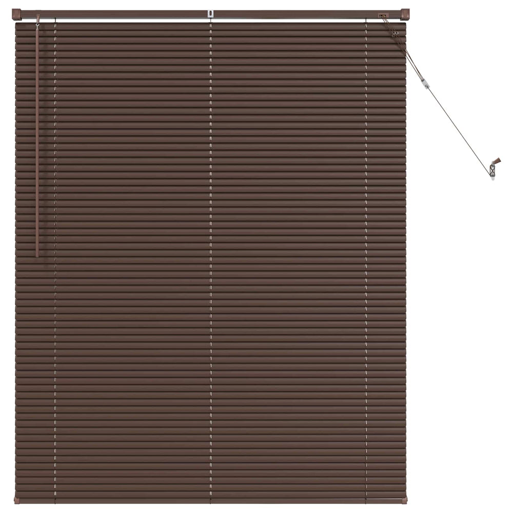 Dunkelbraune PVC Jalousie 150x110cm