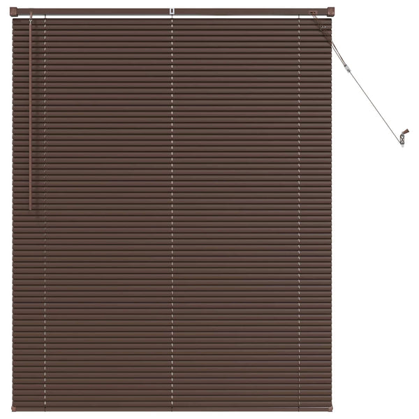 Dunkelbraune PVC Jalousie 150x110cm