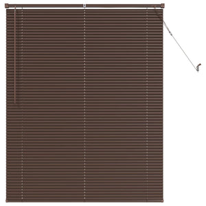 Dunkelbraune PVC Jalousie 150x120cm