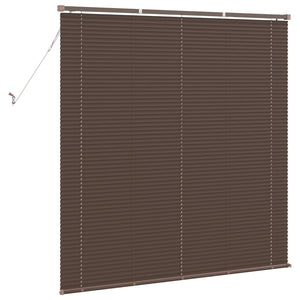 Dunkelbraune PVC Jalousie mit Muster 150x130cm