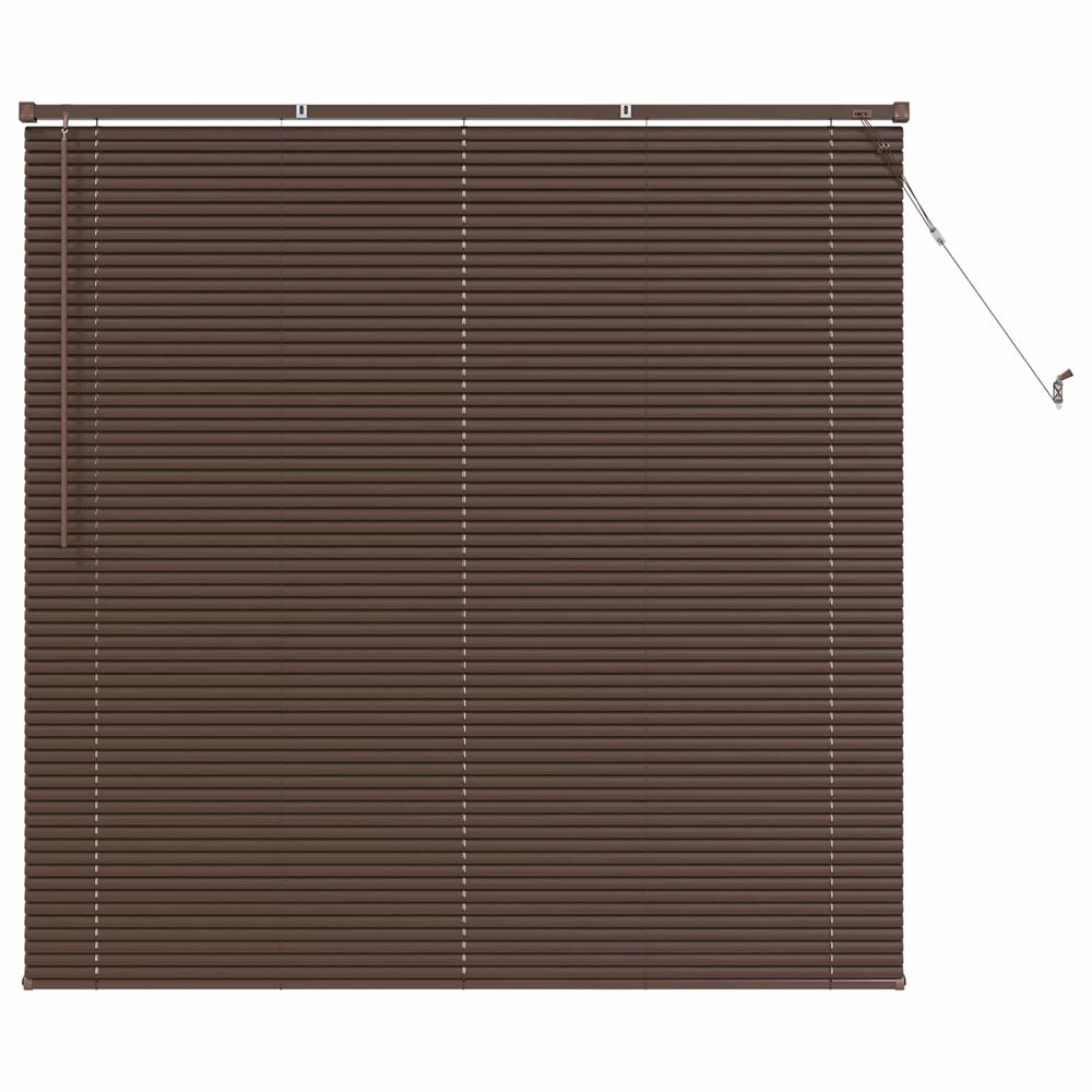 Dunkelbraune PVC Jalousie 150x140cm
