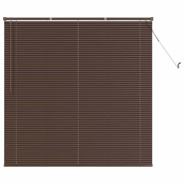 Dunkelbraune PVC Jalousie 150x150cm