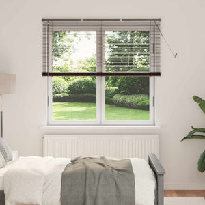 Dunkelbraune PVC Jalousie 160x150cm