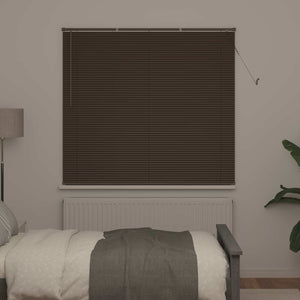 Dunkelbraune PVC Jalousie 160x150cm