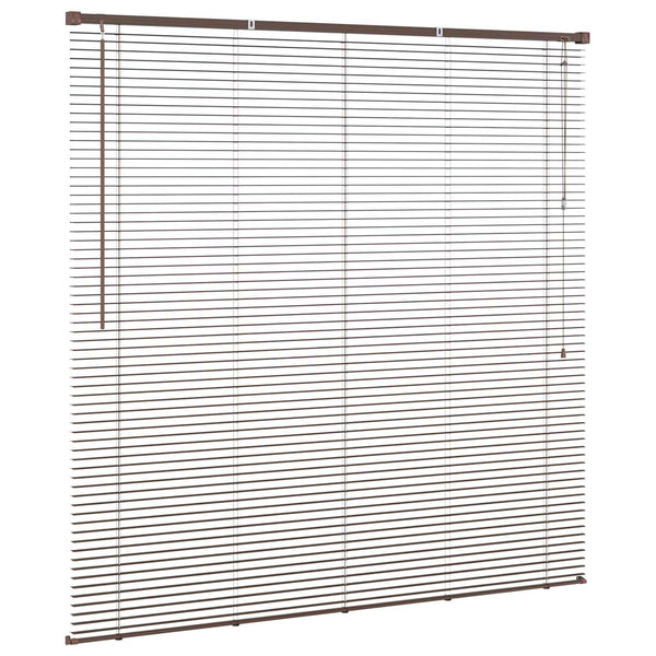 Dunkelbraune PVC Jalousie 160x150cm