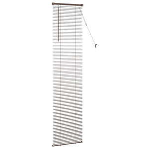 Dunkelbraune PVC Jalousie 213x40cm