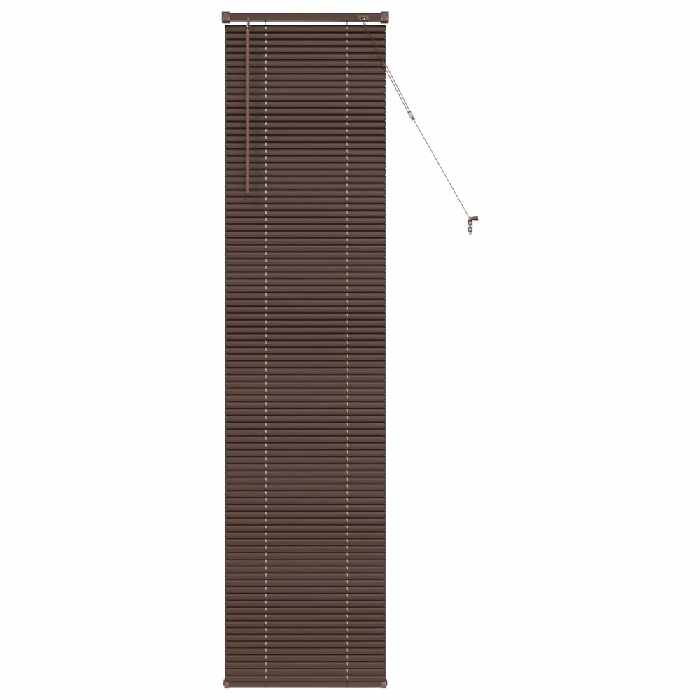 Dunkelbraune PVC Jalousie 213x60cm