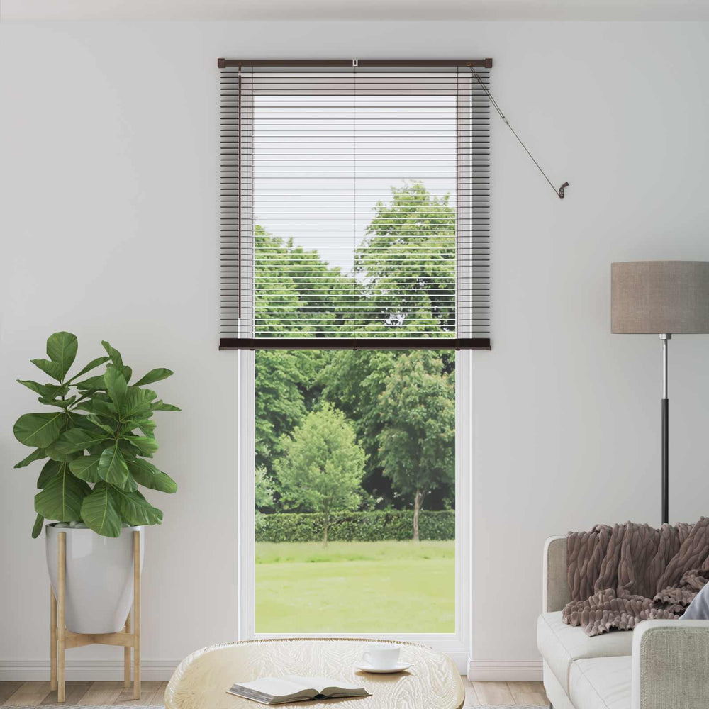 Dunkelbraune PVC Jalousie 213x90cm