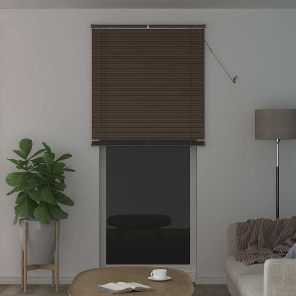 vidaXL Store vénitien motif marron foncé 213 x 90 cm PVC