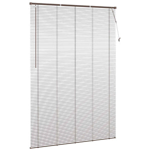 Dunkelbraune PVC Jalousie 213x130 cm