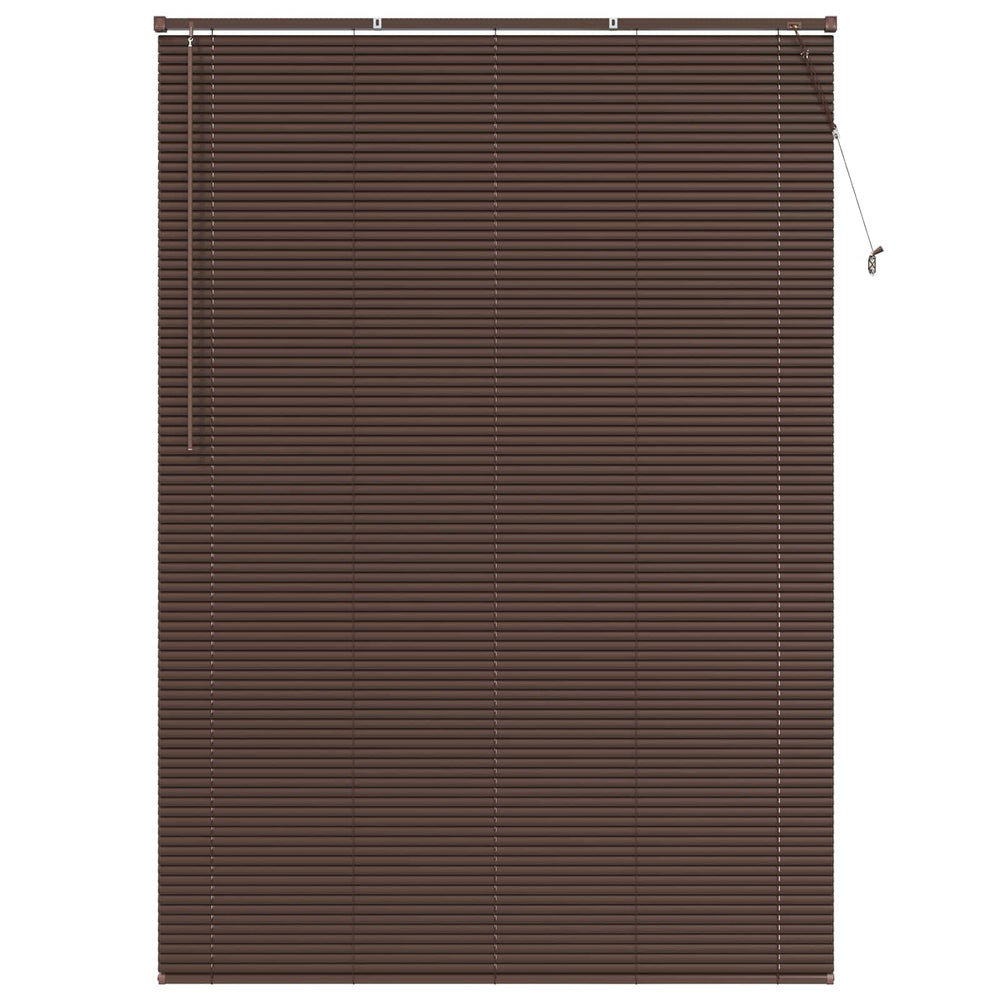 Dunkelbraune PVC Jalousie 213x130 cm