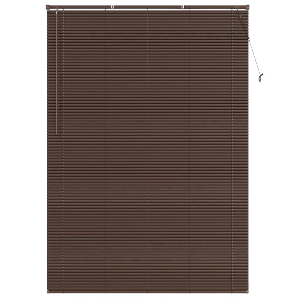 Dunkelbraune PVC Jalousie 213x130 cm