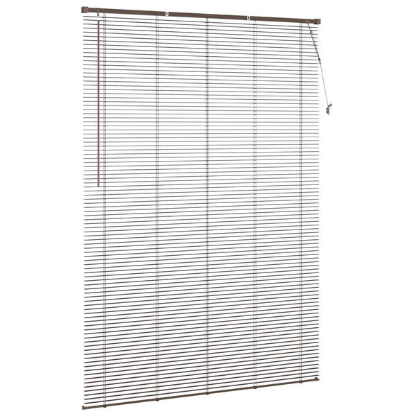 Dunkelbraune PVC Jalousie 213x150cm