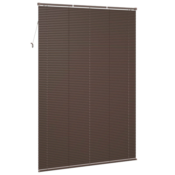 Dunkelbraune PVC Jalousie 213x150cm