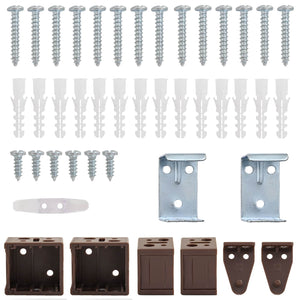 Dunkelbraune PVC Jalousie 213x160cm