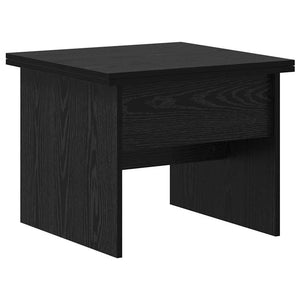 vidaXL Table basse noir aspect chêne 55 x 54,5 x 45 cm bois d'ingénierie