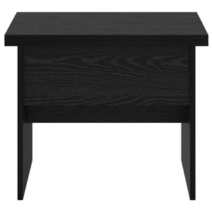 vidaXL Table basse noir aspect chêne 55 x 54,5 x 45 cm bois d'ingénierie