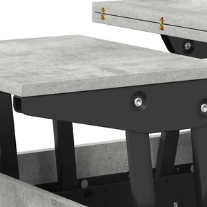 Beton Grau Couchtisch 55x54,5 cm