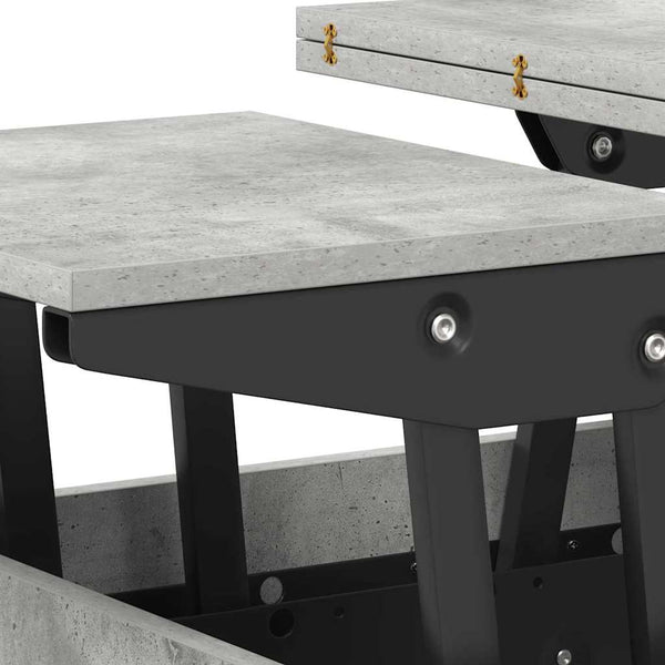 Beton Grau Couchtisch 55x54,5 cm