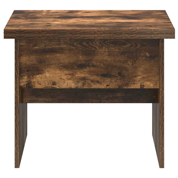 vidaXL Table basse chêne fumé 55 x 54,5 x 45 cm bois d'ingénierie
