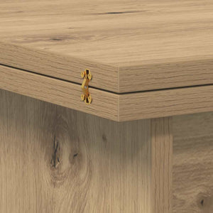 vidaXL Table basse chêne artisan 55 x 54,5 x 45 cm bois d'ingénierie